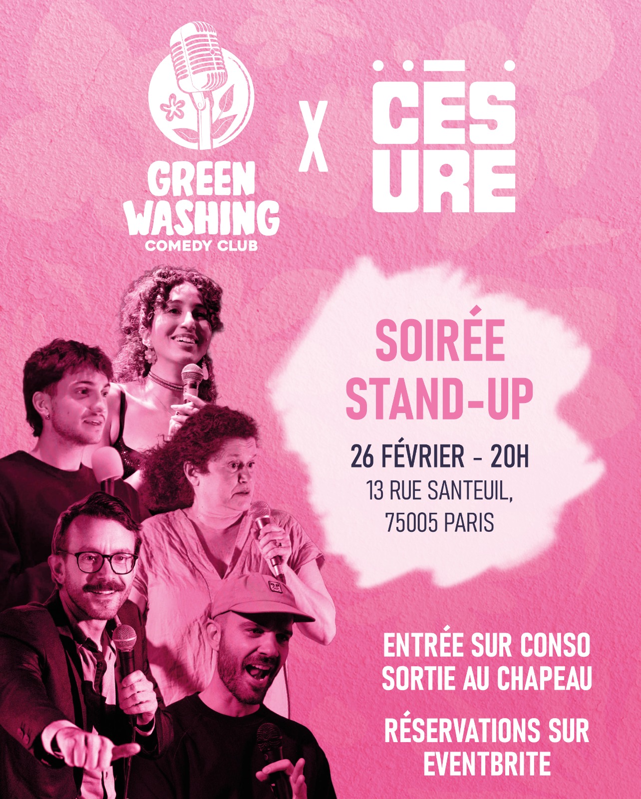 26/02 – 20h Greenwashing Comedy Club à Césure