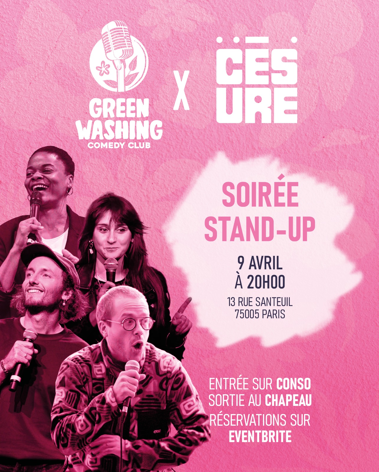 09/04 à 20H – GREENWASHING COMEDY CLUB À CESURE